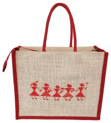 Tribal Printed Jute Bag