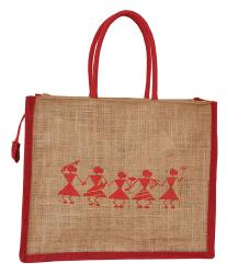 Tribal Printed Jute Bag