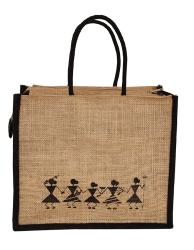 Tribal Printed Jute Bag